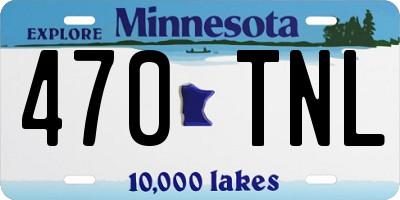 MN license plate 470TNL