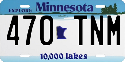 MN license plate 470TNM