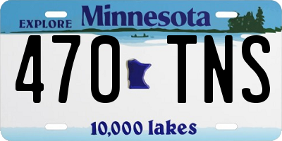 MN license plate 470TNS