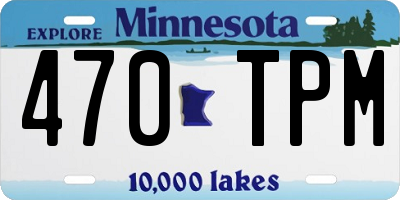 MN license plate 470TPM