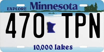 MN license plate 470TPN
