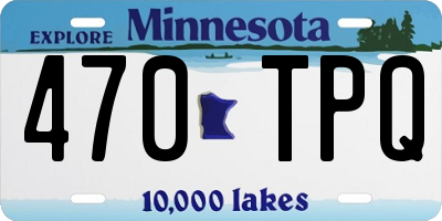 MN license plate 470TPQ