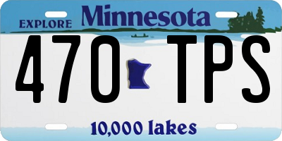 MN license plate 470TPS