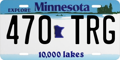 MN license plate 470TRG