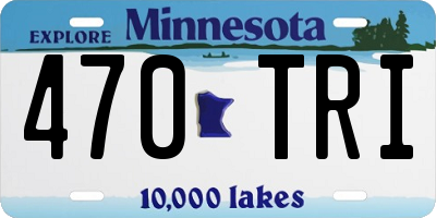 MN license plate 470TRI