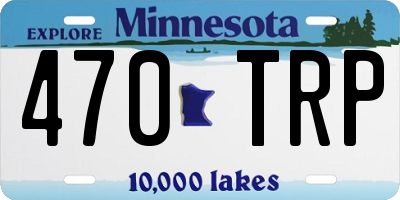 MN license plate 470TRP