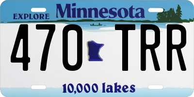 MN license plate 470TRR