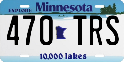 MN license plate 470TRS