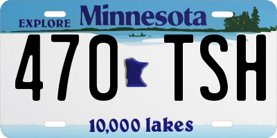 MN license plate 470TSH