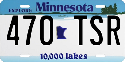 MN license plate 470TSR