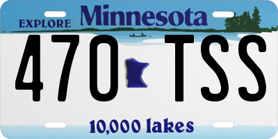 MN license plate 470TSS