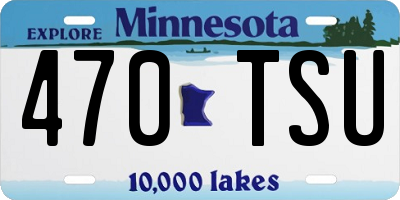 MN license plate 470TSU