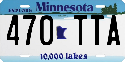 MN license plate 470TTA