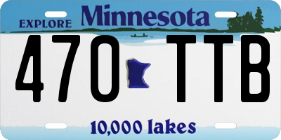 MN license plate 470TTB