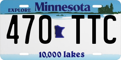 MN license plate 470TTC