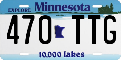 MN license plate 470TTG