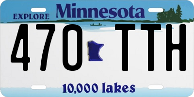 MN license plate 470TTH