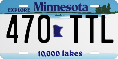 MN license plate 470TTL