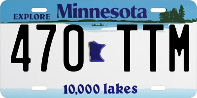 MN license plate 470TTM