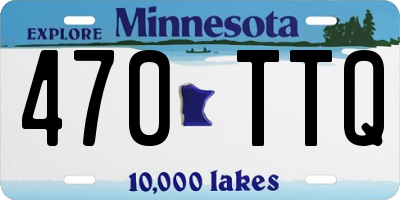 MN license plate 470TTQ