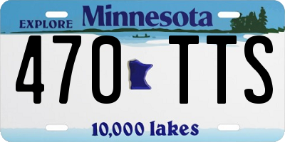 MN license plate 470TTS