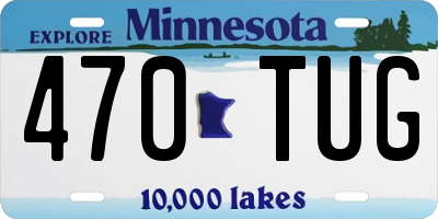 MN license plate 470TUG