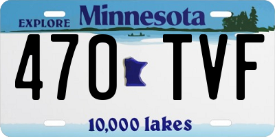 MN license plate 470TVF