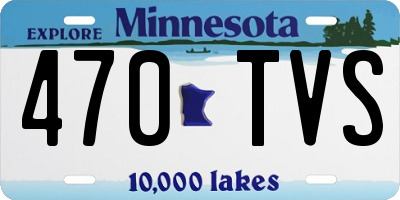 MN license plate 470TVS