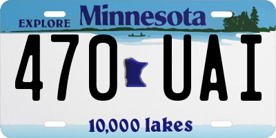 MN license plate 470UAI