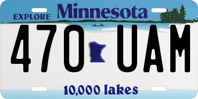 MN license plate 470UAM