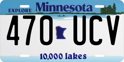 MN license plate 470UCV