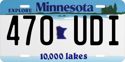 MN license plate 470UDI