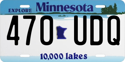 MN license plate 470UDQ