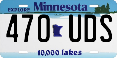 MN license plate 470UDS