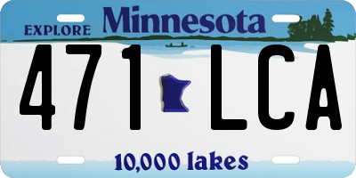 MN license plate 471LCA