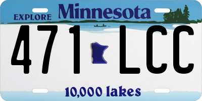 MN license plate 471LCC