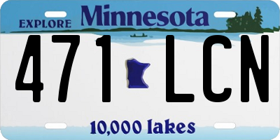 MN license plate 471LCN