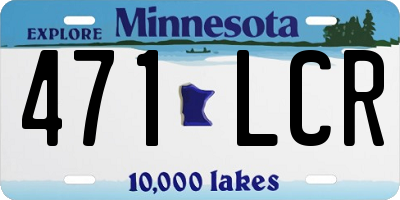 MN license plate 471LCR
