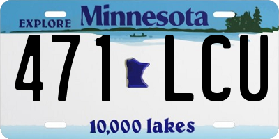 MN license plate 471LCU