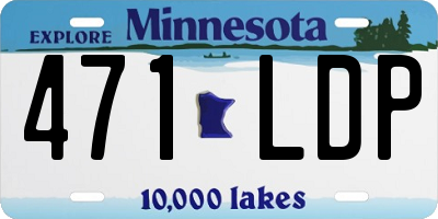 MN license plate 471LDP