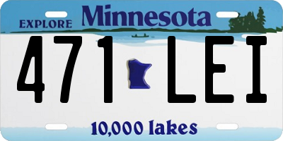 MN license plate 471LEI