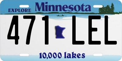 MN license plate 471LEL