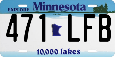 MN license plate 471LFB