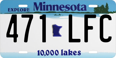 MN license plate 471LFC