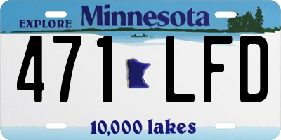MN license plate 471LFD