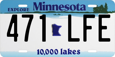 MN license plate 471LFE