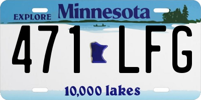 MN license plate 471LFG