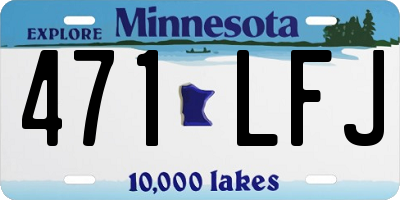 MN license plate 471LFJ