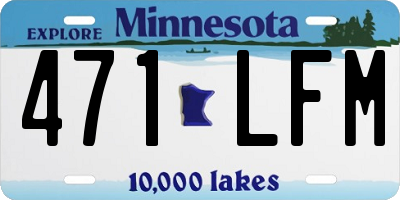 MN license plate 471LFM