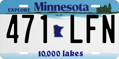 MN license plate 471LFN